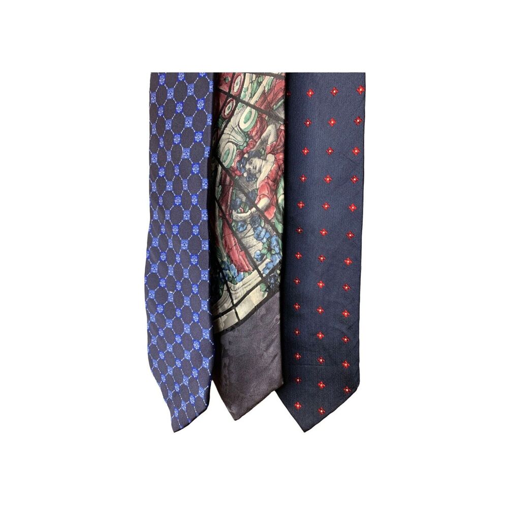 Tie Rack Vintage Ties Set of 3 - Made in Italy 100% Silk